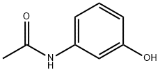 3'-ヒドロキシアセトアニリド 化学構造式