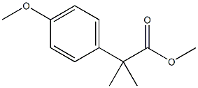 2-(4-Methoxy-phenyl)-2-Methyl-propionicacidMethylester Struktur