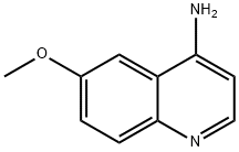 4-氨基-6-甲氧基喹啉 结构式