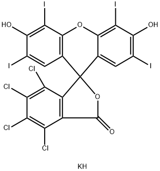 四氯四碘荧光素二钾, 632-68-8, 结构式