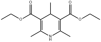 1,4-二氢-2,4,6-三甲基-3,5-吡啶二甲酸二乙酯 结构式