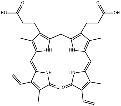 胆红素, 635-65-4, 结构式