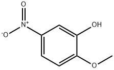 2-甲氧基-5-硝基苯酚, 636-93-1, 结构式