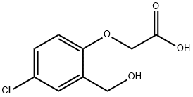 [4-chloro-2-(hydroxymethyl)phenoxy]acetic acid  Struktur