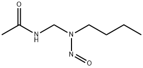 N-[(Butylnitrosoamino)methyl]acetamide 结构式