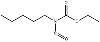 N-amyl-N-nitrosourethane 结构式