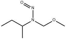 sec-Butylamine, N-methoxymethyl-N-nitroso- 结构式