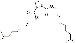 Cyclobutane-1,2-dicarboxylic acid di(8-methylnonyl) ester 结构式