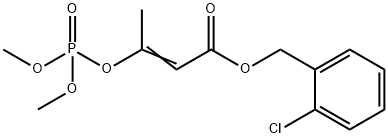 3-(Dimethoxyphosphinyloxy)-2-butenoic acid 2-chlorobenzyl ester 结构式