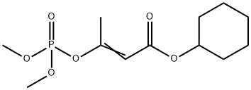 3-(Dimethoxyphosphinyloxy)-2-butenoic acid cyclohexyl ester 结构式