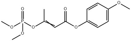 3-[(Dimethoxyphosphinyl)oxy]-2-butenoic acid 4-methoxyphenyl ester 结构式