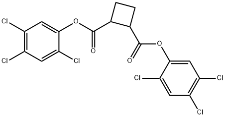 Cyclobutane-1,2-dicarboxylic acid bis(2,4,5-trichlorophenyl) ester 结构式