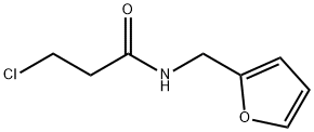 3-氯-N-(2-呋喃甲基)丙酰胺 结构式
