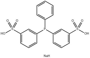 3,3'-(苯基膦二基)二苯磺酸二钠盐 结构式
