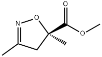 (R)-4,5-Dihydro-3,5-dimethyl-5-isoxazolecarboxylic acid methyl ester 结构式