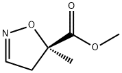 (R)-4,5-Dihydro-5-methyl-5-isoxazolecarboxylic acid methyl ester 结构式
