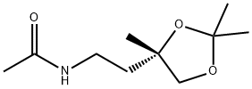 N-[2-[(S)-2,2,4-Trimethyl-1,3-dioxolan-4-yl]ethyl]acetamide 结构式