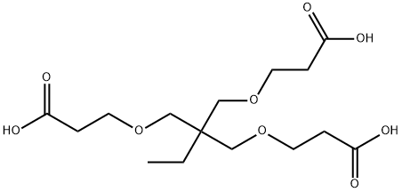 3,3'-[[2-[(2-Carboxyethoxy)methyl]-2-ethyl-1,3-propanediyl]bis(oxy)]bis(propanoic acid) 结构式