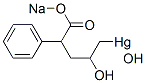 [2-Hydroxy-4-phenyl-5-(sodiooxy)-5-oxopentyl]hydroxymercury(II) 结构式