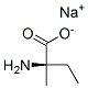 2-Hydroxy-2-methylpropanedioic acid 1-sodium salt 结构式