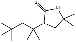4,4-Dimethyl-1-(1,1,3,3-tetramethylbutyl)-2-imidazolidinethione 结构式