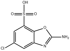 2-Amino-5-chloro-7-benzoxazolesulfonic acid 结构式