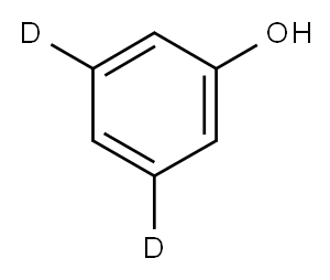 苯酚-3,5-D2, 64045-87-0, 结构式