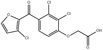 [4-[(5-Chlorofuran-2-yl)carbonyl]-2,3-dichlorophenoxy]acetic acid 结构式