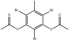 2,4,6-Tribromo-5-methyl-1,3-benzenediol diacetate 结构式