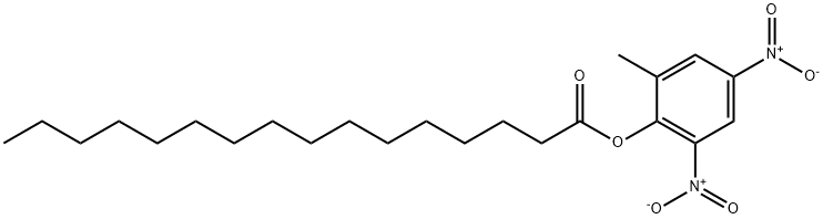 Palmitic acid 2-methyl-4,6-dinitrophenyl ester 结构式