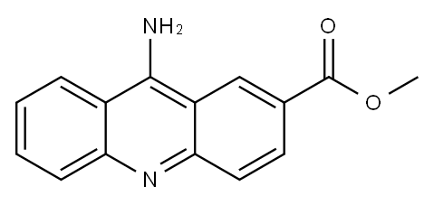 9-Amino-2-acridinecarboxylic acid methyl ester 结构式