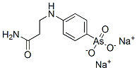 [4-[(2-Carbamoylethyl)amino]phenyl]arsonic acid sodium salt Structure