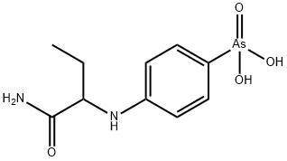 p-[(1-Carbamoylpropyl)amino]phenylarsonic acid 结构式