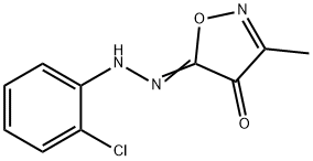 3-Methylisoxazoledione-4,5 o-chlorophenylhydrazone 结构式