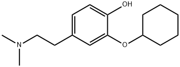 2-(Cyclohexyloxy)-4-[2-(dimethylamino)ethyl]phenol 结构式