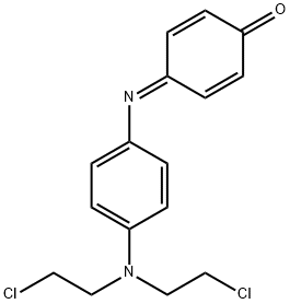 4-[[4-[Bis(2-chloroethyl)amino]phenyl]imino]-2,5-cyclohexadien-1-one 结构式