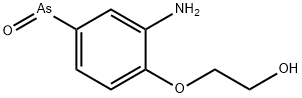 [3-Amino-4-(2-hydroxyethoxy)phenyl]arsine oxide 结构式