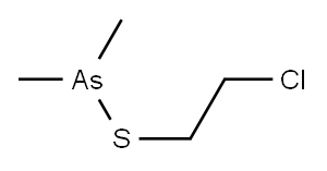 (2-Chloroethylthio)dimethylarsine 结构式