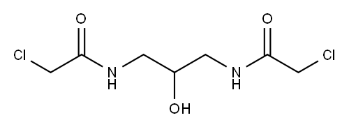 N,N'-(2-Hydroxytrimethylene)bis(chloroacetamide) 结构式