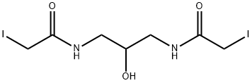 N,N'-(2-Hydroxytrimethylene)bis(iodoacetamide) 结构式
