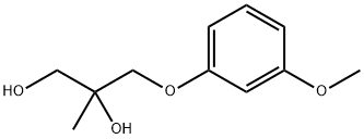 3-(m-Methoxyphenoxy)-2-methyl-1,2-propanediol 结构式