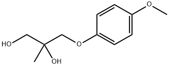 3-(p-Methoxyphenoxy)-2-methyl-1,2-propanediol 结构式