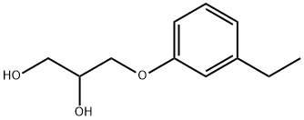 3-(m-Ethylphenoxy)-1,2-propanediol 结构式