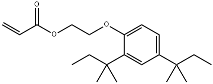 2-[2,4-bis(1,1-dimethylpropyl)phenoxy]ethyl acrylate 结构式