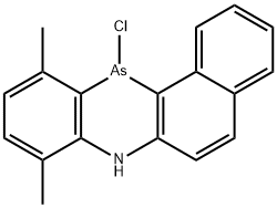 12-Chloro-7,12-dihydro-8,11-dimethylbenzo[a]phenarsazine 结构式