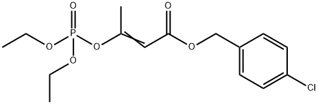 [1-(4-Chlorobenzyloxycarbonyl)-1-propen-2-yl]diethyl=phosphate 结构式