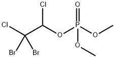 Phosphoric acid dimethyl 1,2-dichloro-2,2-dibromoethyl ester 结构式