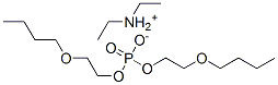 diethylammonium bis(2-butoxyethyl) phosphate 结构式