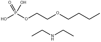 bis(diethylammonium) 2-butoxyethyl phosphate Structure