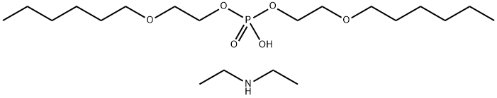 diethylammonium bis[2-(hexyloxy)ethyl] phosphate Structure